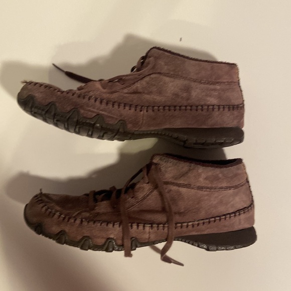 Skechers brown ankle moccasins Women’s size 9 super soft - Picture 2 of 9